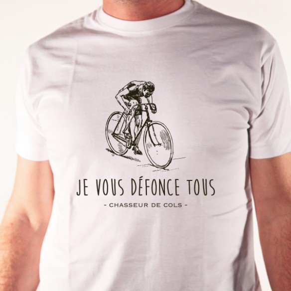 T Shirt Motard Vélo VTT Cycliste moto homme drôle cyclisme OK Est mon vélo 