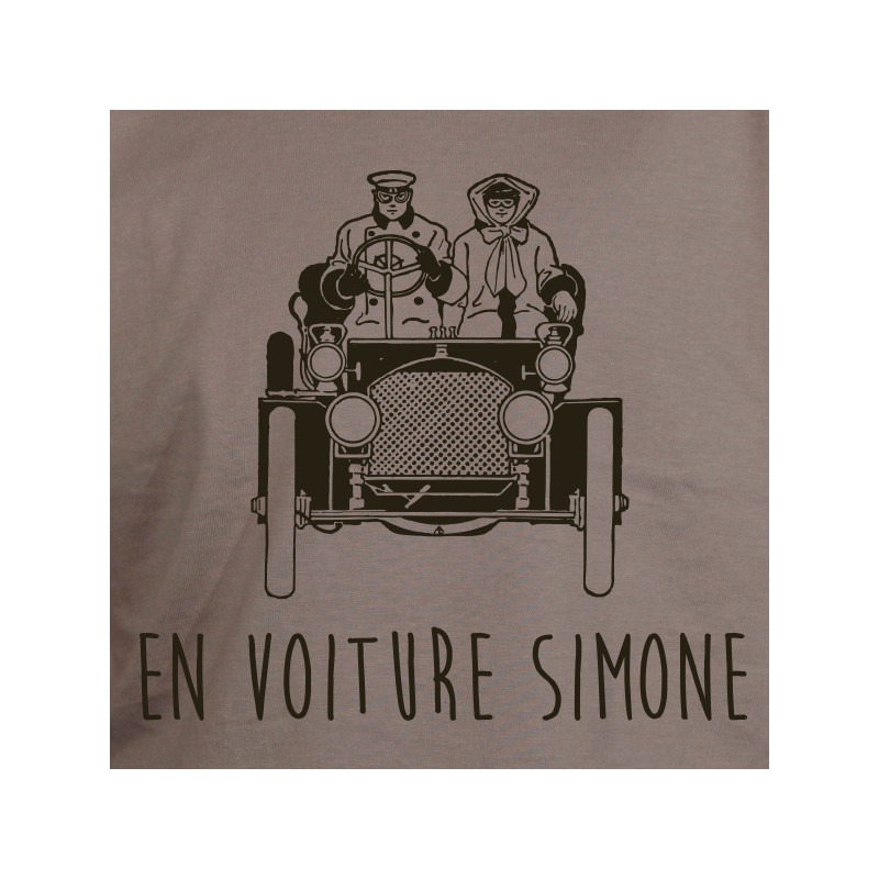 T-shirt homme, En voiture Simone, Made in France