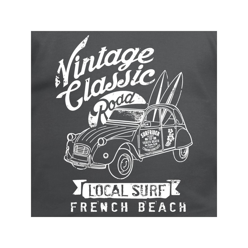 T-Shirt homme vintage Automobile DS, Holidays on the beach, Voiture  ancienne française, 100% Coton