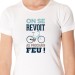 Au prochain feu - t shirt velo humour