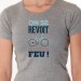 Au prochain feu - t shirt velo humour