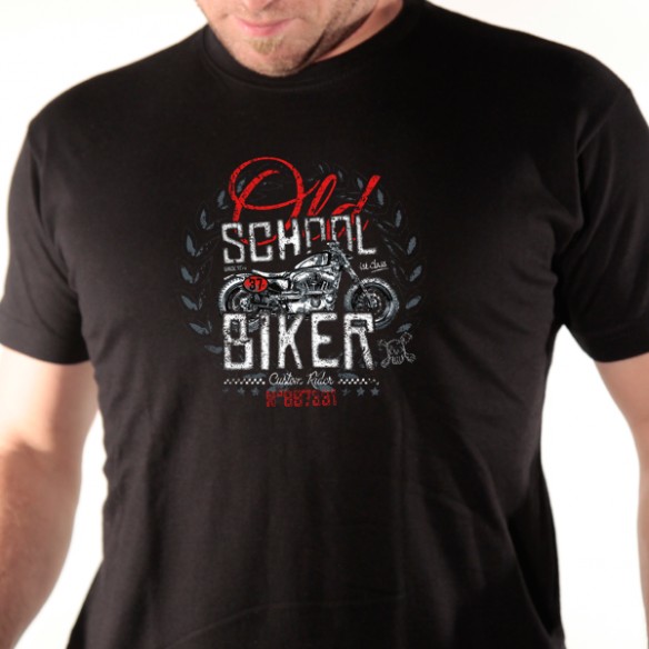 T shirt motard - custom rider - Avomarks