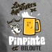 Pinpinte et Biloute - t shirt humour alcool