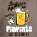 Pinpinte et Biloute - t shirt humour alcool