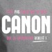 Canon - t shirt humour personnalisé