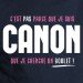 Canon - t shirt humour personnalisé