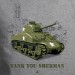 t-shirt véhicule militaire Tank you Sherman