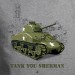 t-shirt véhicule militaire Tank you Sherman