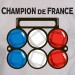 t-shirt Champion de France pétanque