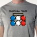 t-shirt Champion de France pétanque