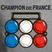 t-shirt Champion de France pétanque