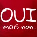 t shirt humour Oui mais non