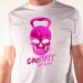 t shirt crossfit - Crossfit pink skull