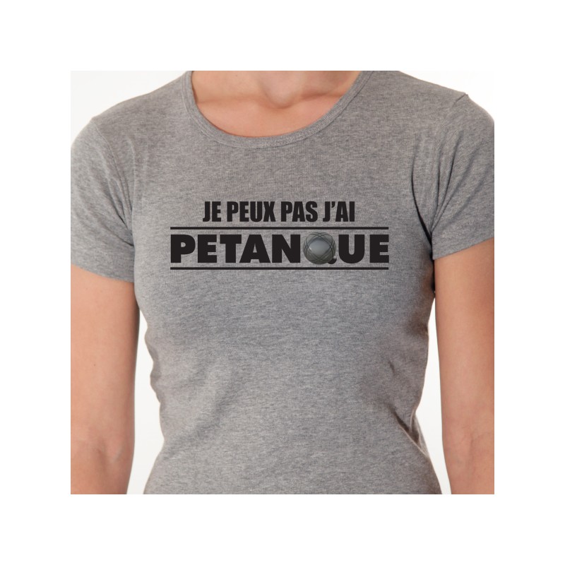 JPeux Pas Jai Pétanque Humour Cadeau Drôle Boules Pétanque T-Shirt 