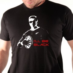 T shirt rugby - I'll be black