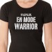 t shirt phrase humour - Maman warrior