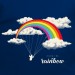 t-shirt parapente - Over the rainbow