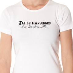 t-shirt phrase humour Le maroilles dans les chaussettes