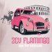t-shirt auto - 2 CV Flamingo 