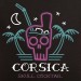 t shirt Corsica skull cocktail 