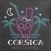 t shirt Corsica skull cocktail 