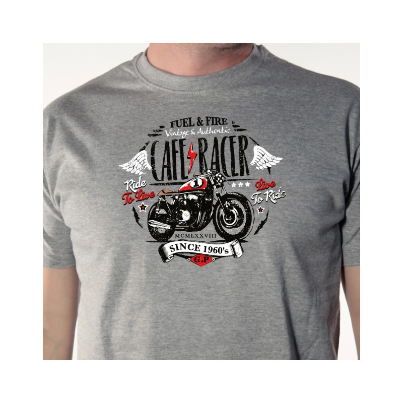 T-shirt Motarde - Café Racer Femme