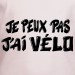 t-shirt Je peux pas j'ai vélo