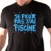 t shirt Je peux pas j'ai piscine