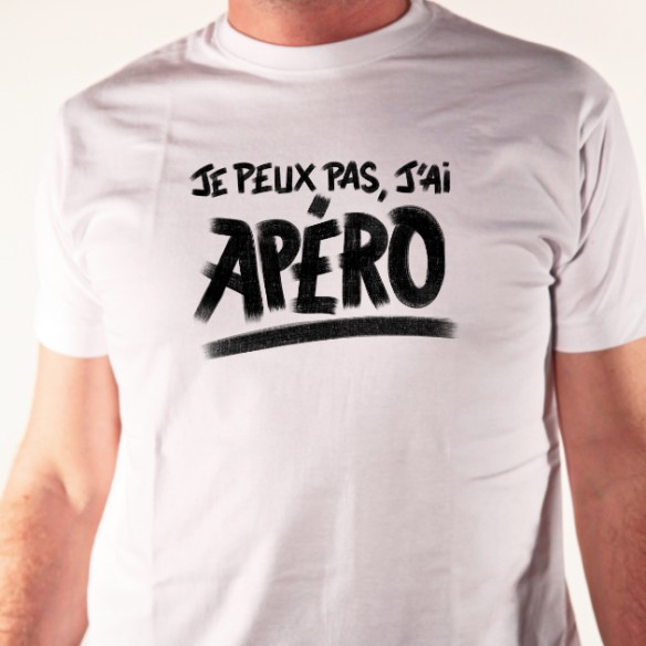 T-shirt j'peux pas y'a Paris - cadeau homme football Taille S