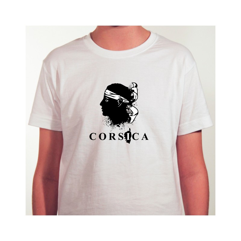 T shirt motard - Corsica vintage 2 - Avomarks