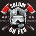 t-shirt Soldat du feu