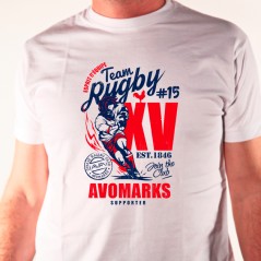 t-shirt Rugby manga