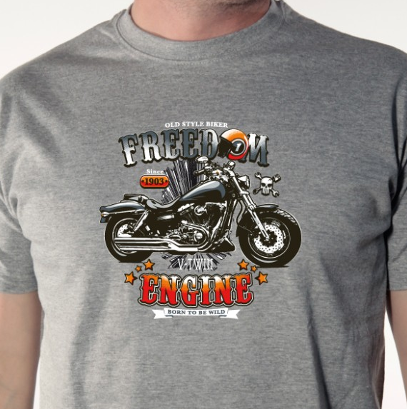 T shirt motard - Corsica vintage 2 - Avomarks