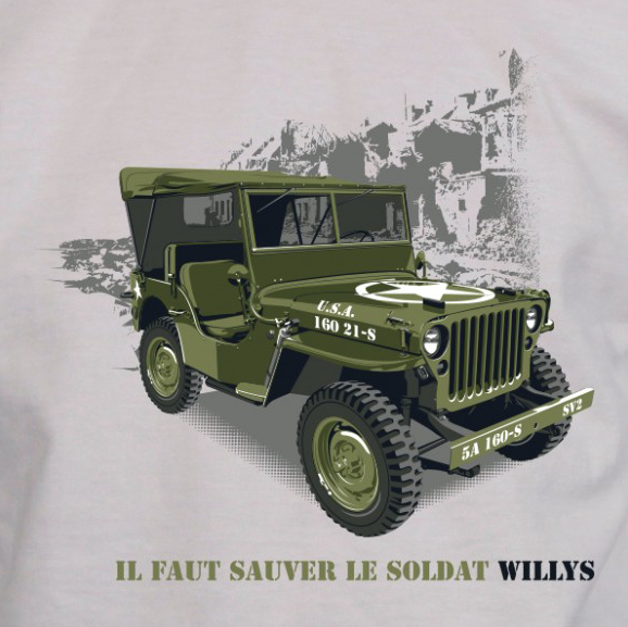 t-shirt-voiture-jeep-willys-parodie