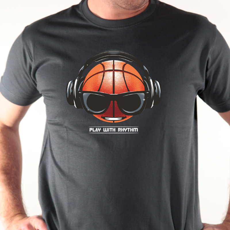 T-shirt basket play with rythm