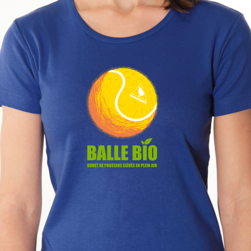 t-shirt tennis balle bio