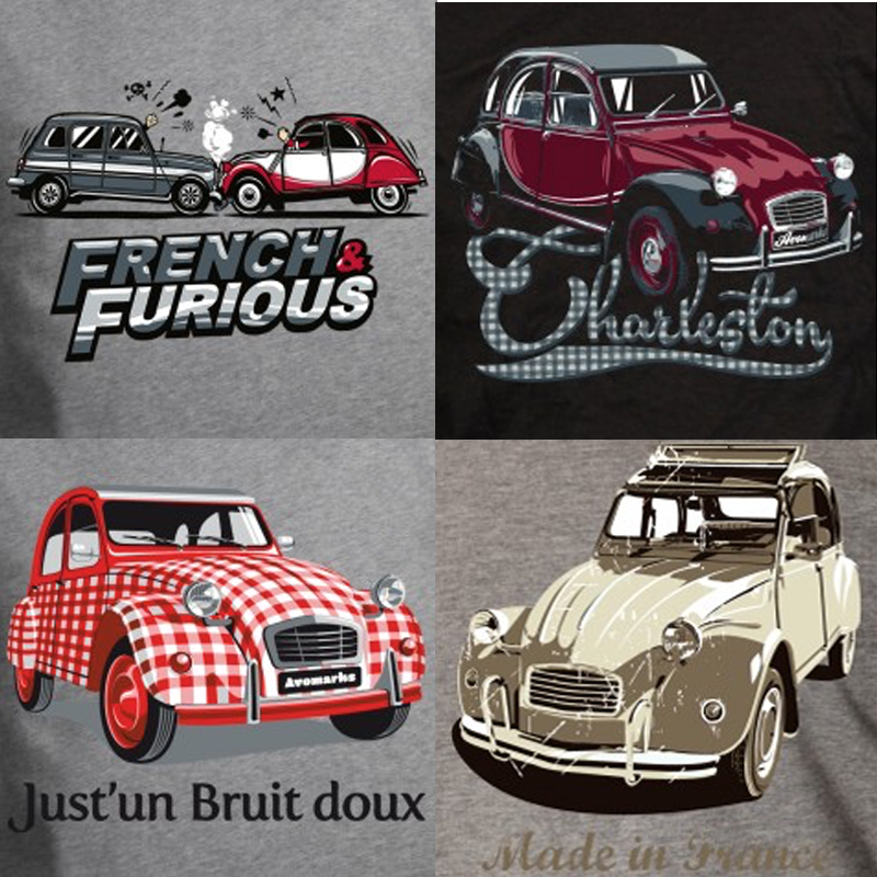 Les T-shirts 2CV avomarks