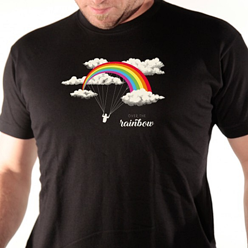 t-shirt-over-the-rainbow