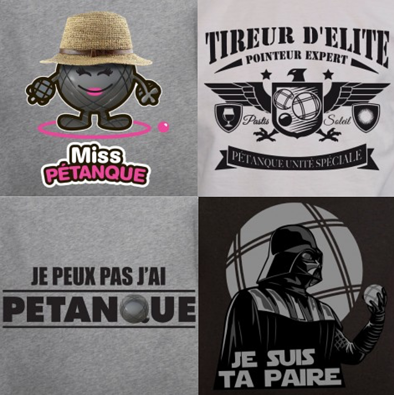 t-shirts petanque