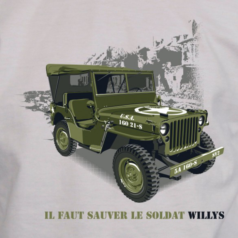 tee-shirt-sauver-le-soldat-jeep-willys