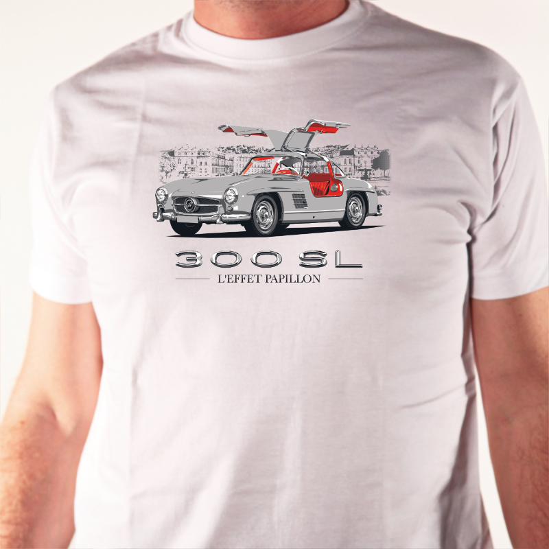 t-shirt-Mercedes 300SL