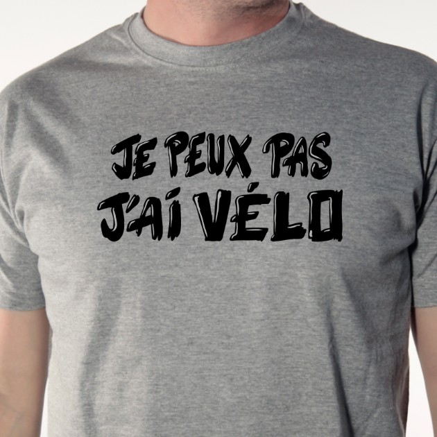 t-shirt-Je peux pas j'ai vélo