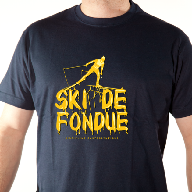 t-shirt ski de fondue