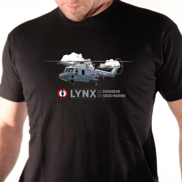 T shirt hélicoptère militaire - Lynx