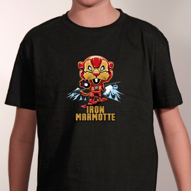 t-shirt Iron marmotte