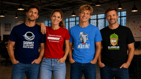 Les tee-shirts humoristiques qui font un carton au bureau