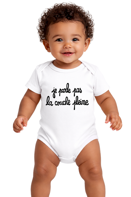 Body Bébé Je Parle Pas La Couche Pleine