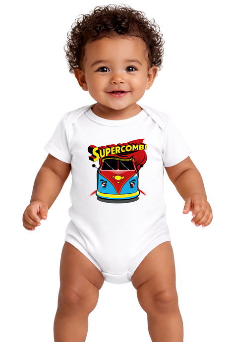 Body Bébé Super combi la voiture des super héros