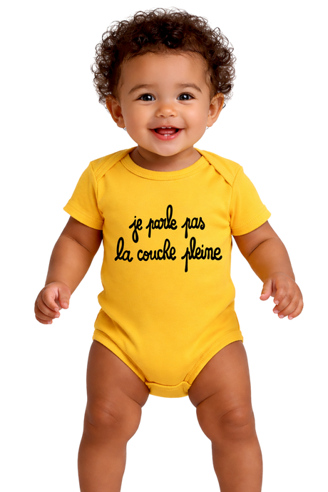 Body Bébé Je Parle Pas La Couche Pleine