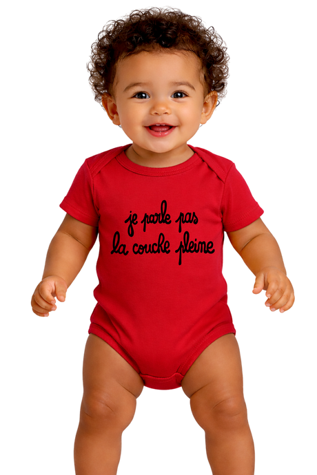 Body Bébé Je Parle Pas La Couche Pleine